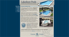 Desktop Screenshot of lakeshorepools.com